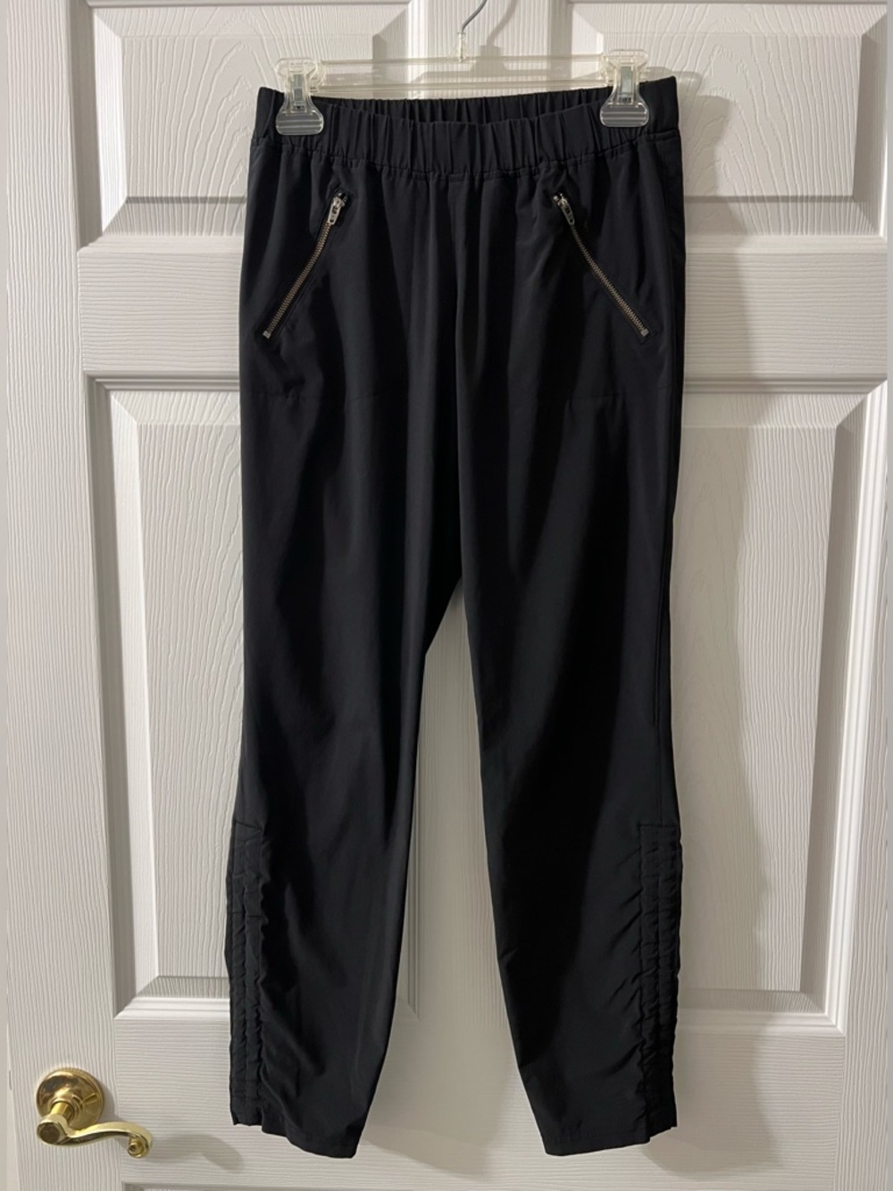 Athleta Black Zipper Pocket Joggers